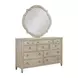 Clearview Oyster 10 Drawer Jupiter Bureau with Freeform Accent Mirror