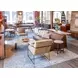 Melbourne Antique Ivory Leather Accent Chair
