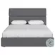 Booker Grey Full Upholstered Panel Bed
