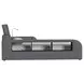 Booker Gray Full Upholstered Transformer Bed with Electronic Features and LED