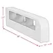 Booker Gray Full Upholstered Transformer Bed with Electronic Features and LED