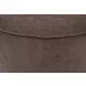 Vale Brown Performance Fabric Upholstered Round Accent Ottoman