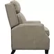 Van Buren Shoreham Cream Leather Push Thru The Arms Recliner with Nailhead Trim