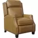 Van Buren Shoreham Ponytail Leather Push Thru The Arms Recliner with Nailhead Trim