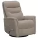 Dualis Snazzy Taupe Manual Swivel Glider Recliner
