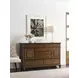 Commonwealth Rich Hazelnut 6 Drawer Witham Dresser with Rectangular Mirror
