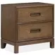 Ridgefield Russet 2 Drawer Nightstand with USB Charging