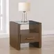 Garland Toffee Square Glass Top End Table