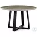 Cyrus Black Round 48" Outdoor Dining Table