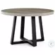 Cyrus Black Round 48" Outdoor Dining Table