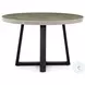 Cyrus Black Round 48" Outdoor Dining Table