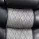 Nikko Black and Gray Glider Recliner