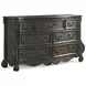 Rhapsody Brown 7 Drawer Dresser and Mirror