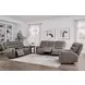 Lawmere Sydney Brunette 86" Zero Gravity Triple Power Reclining Sofa with USB Charging