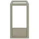 Glaze Bezel Rectangular Glass Top Occassional Table Set
