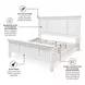 Riviera Blanc King Panel Bed