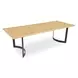 Bent Natural and Black Rectangular Dining Room Set