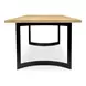 Bent Natural and Black Rectangular Dining Room Set