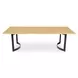 Bent Natural and Black Rectangular Dining Room Set