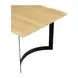Bent Natural and Black 78" Rectangular Dining Table
