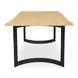 Bent Natural and Black 78" Rectangular Dining Table