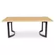 Bent Natural and Black 78" Rectangular Dining Table