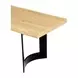 Bent Natural and Black Extra Small Dining Bench