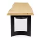 Bent Natural and Black Extra Small Dining Bench
