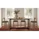 Bent Natural and Black 80" Rectangular Counter Height Table