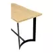 Bent Natural and Black 80" Rectangular Counter Height Table