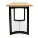 Bent Natural and Black 80" Rectangular Counter Height Table