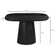 Freed Black 47" Rectangular Dining Table