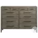 Armes Grey 12 Drawer Dresser