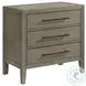 Armes Grey 3 Drawer Nightstand