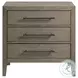 Armes Grey 3 Drawer Nightstand