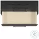 Armes Black 3 Drawer Nightstand