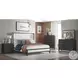 Armes Black 3 Drawer Nightstand