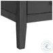 Armes Black 3 Drawer Nightstand