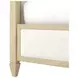 Eave Sundrenched Oak and Ivory King Upholstered Panel Bed
