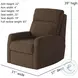 Mimi Athens Truffle Power Headrest Rocker Recliner