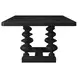 Atrium Black 108" Rectangular Dining Table