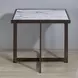 Kayley White Sintered Stone Square End Table