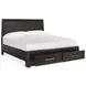 Bellamy Coffee Bean California King Storage Panel Bed