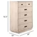 Sunset Cove Brown 5 Drawer Chest