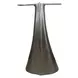 Azure Antique Nickel Whale Tail Accent Table