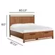 Conway Honey Wheat King Storage Panel Bed