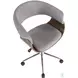 Vintage Chrome Mod Office Chair