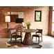 Caldera Dark Oak and Lava Marble Top 48" Round Dining Table
