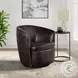 Zenith Brown Swivel Accent Chair