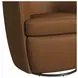 Zenith Tan Upholstered Swivel Chair